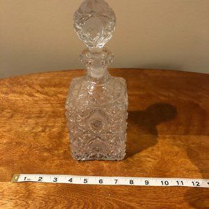 10.5" Crystal Whisky Decanter with Stopper